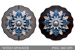 Snowflake Spinner Design. Snowflake Wind Spinner Template Product Image 1
