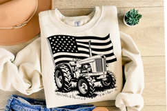 USA Tractor Svg Design | Svg Cut Files | Shirt Svg Product Image 2