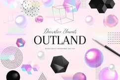 Modern Clipart Set, Gradient Clip Art Shapes Product Image 1