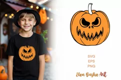 Happy Halloween svg, Pumpkin svg, Spooky season svg Product Image 1