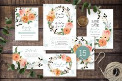 Delicate Floral Garden Wedding Invitation Cards Product Image 1