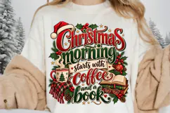 Christmas Morning Starts With Coffee and a Book, Cozy Product Image 4