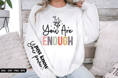 You are enough - Sleeve Design, T-Shirt Design Product Image 2