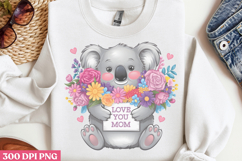 Love you, mom PNG ,Cute Animals Mothers Day Clipart PNG Product Image 2