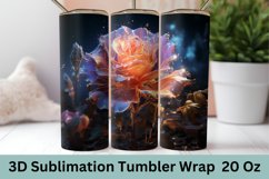 3d Flowers Sublimation Tumbler | Sublimation Tumbler Wraps Product Image 1