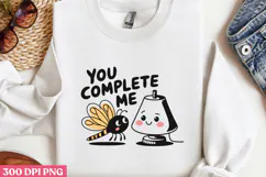 You Complete me PNG, Valentine Sublimation PNG Product Image 2