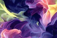 Elegant Flowing Multicolor Abstract Texture Art Product Image 1