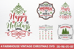 Farmhouse Vintage Christmas SVG Product Image 1