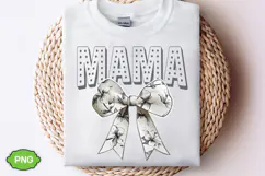 Floral Mama Coquette Bow PNG | Mother's Day PNG Product Image 2