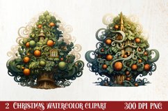 Christmas Tree Clipart Sublimation, Christmas PNG Product Image 1