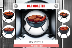 Car Coaster BBQ Grill Product Image 1