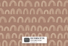 Boho Rainbows Seamless Pattern Product Image 1