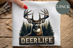 Deer Life PNG, Majestic Buck Hunting Sublimation Design Product Image 1