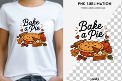 Bake a Pie PNG | Fall Bucket List Clipart Design Product Image 1