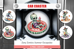 Car Coaster Zany Zombie Escapades Product Image 1
