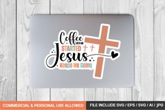 Boho christian Sticker Svg Bundle / 20 sticker designs Product Image 7