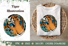 Cartoon Tiger Illustration, Tiger PNG, Animals PNG Product Image 1