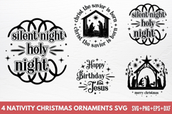 Nativity Christmas Ornaments SVG Product Image 1