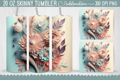 Tumbler Wraps 3D Paper Flowers Bundle - 12 Designs Product Image 2