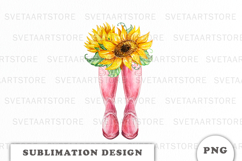 Watercolor Autumn Boots png Product Image 1