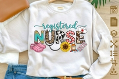 Registered Nurse PNG Sublimation Design, RN Shirt Graphic, C Product Image 1