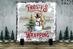 Frostys Christmas Market,Christmas Vintage Sign Sublimation Product Image 1