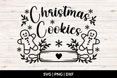Christmas Kitchen - Christmas Cookies SVG, PNG, DXF Product Image 1