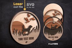 Beagle Dog SVG laser cut files for Glowforge Product Image 1