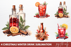 Christmas Winter Drink Sublimation PNG Product Image 1