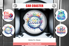 One Eyed Monster Wisdom Car Coaster Product Image 1