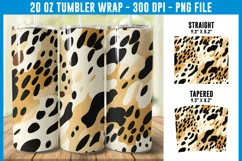 Leopard Print Tumbler Wrap | Tumbler Wrap Sublimation Product Image 1