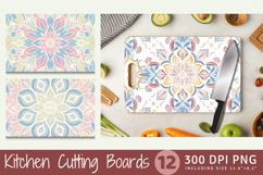 Pastel Mandala Cutting Boards sublimation Designs Product Image 1