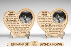 Personalized Photo Dear Mommy Daddy Love From Baby Bump Sign Product Image 1