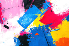 Bold Colorful Paint Strokes Abstract Background Art Product Image 1