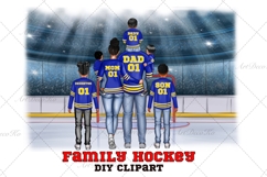 Hockey Family clipart: &quot;HOCKEY CLIPART&quot; Hockey jerseys PNG Product Image 1