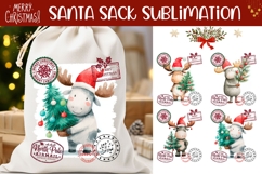 Christmas Moose Santa Sack, Winter Moose Santa Sack Designs Product Image 1