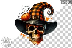 Halloween Skull Sublimation - Clipart PNG Design Product Image 1