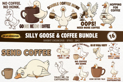 Silly Goose Drink Coffee Shirt Png Bundle Product Image 1