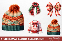 Christmas Cloths Sublimation Clipart PNG Product Image 1