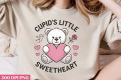 Cupid&#039;s little sweetheart PNG, Cozy Valentine Sublimation PN Product Image 2