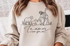 Tu Amor Vino Por Mi Christian PNG, Spanish Good Shepherd Fai Product Image 1
