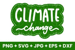 Green Climate Change, Sustainability Save The Planet SVG Product Image 1