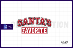 Santa&#039;s Favorite PNG, Christmas Season PNG Design Product Image 1