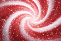 A red and white swirly peppermint candy Product Image 1