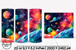 Space tumbler wrap, Cosmos tumbler sublimation Product Image 1