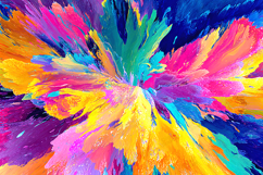 Vibrant Explosion Color Abstract Paint Background Product Image 1
