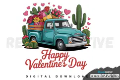 Happy Valentine's Day PNG, Valentine's Day Sublimation PNG Product Image 1