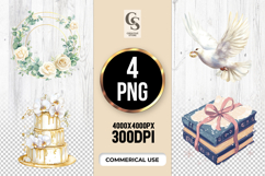 Elegant Floral Decor clipart sublimation png Product Image 1