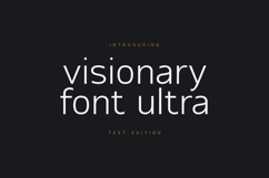 Visionary Font Ultra Text Edition Sans Serif Product Image 1