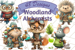 Forest Alchemist Animals Clipart PNG, Fall Animal Png Product Image 1
